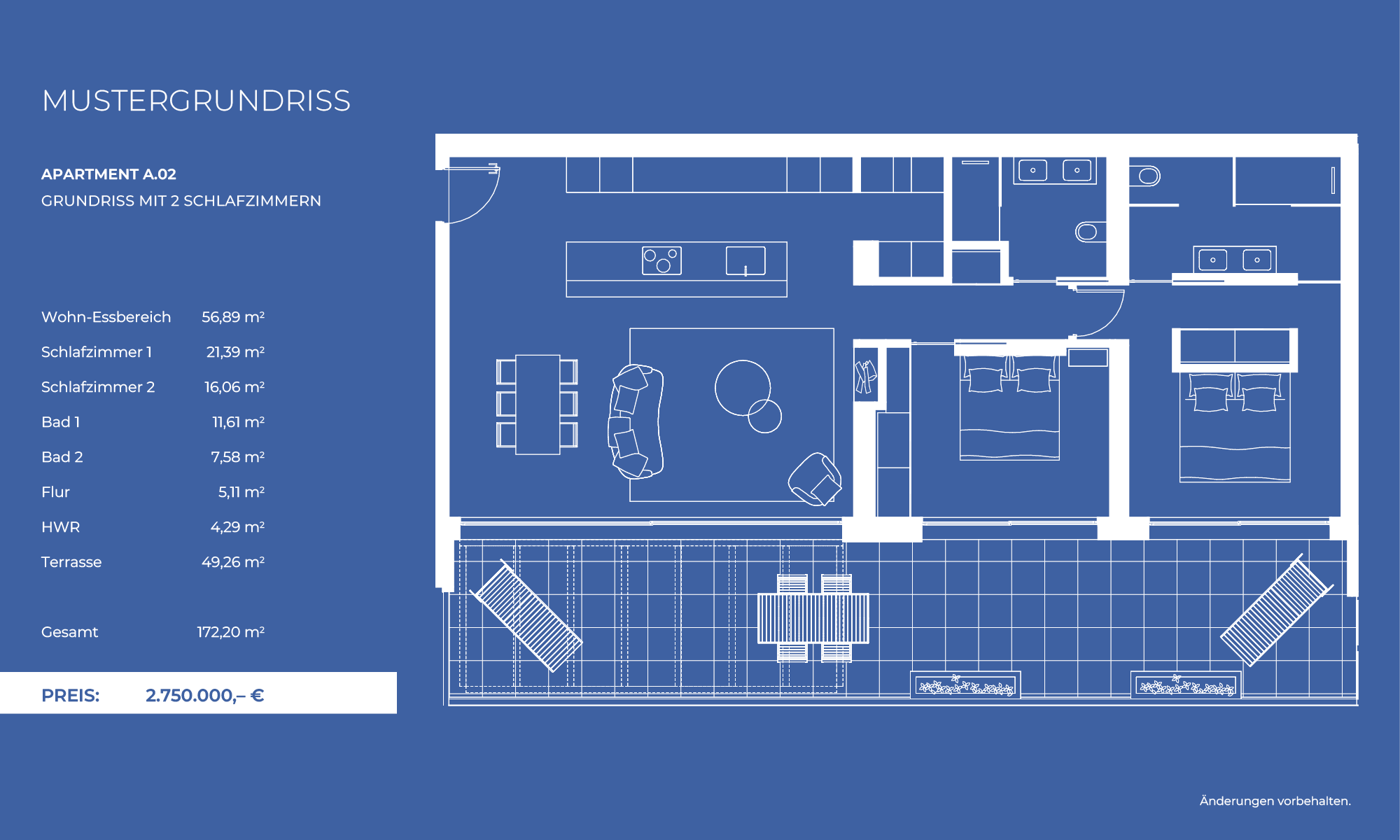 BLUE ELEMENTS Grundrisse A02